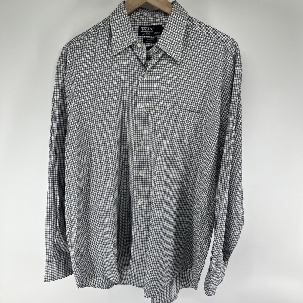 POLO RALPH LAUREN Shirt Men Medium Kindred 100% Cotton